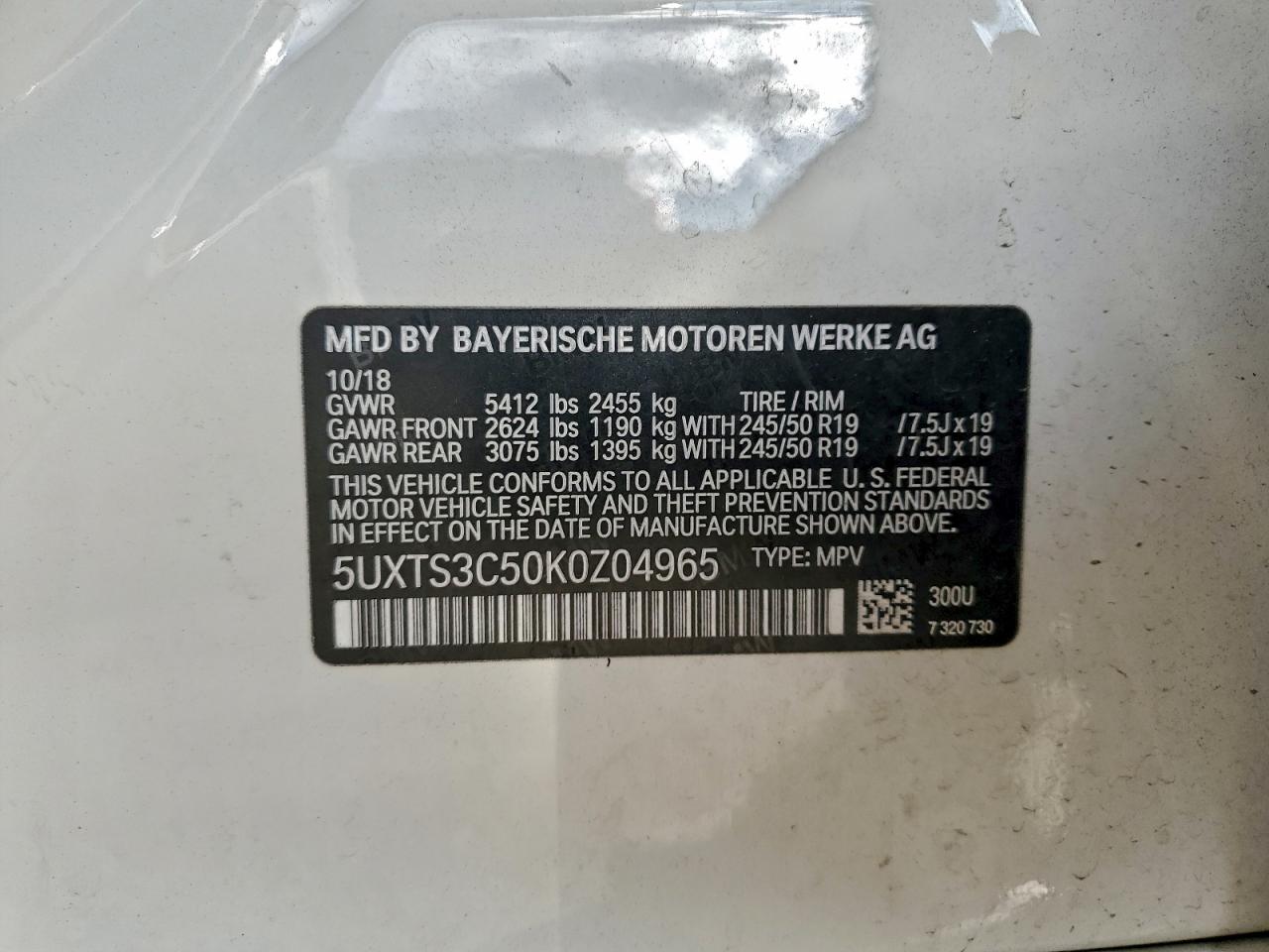 2019 BMW X3 XDRIVEM40I photo 13