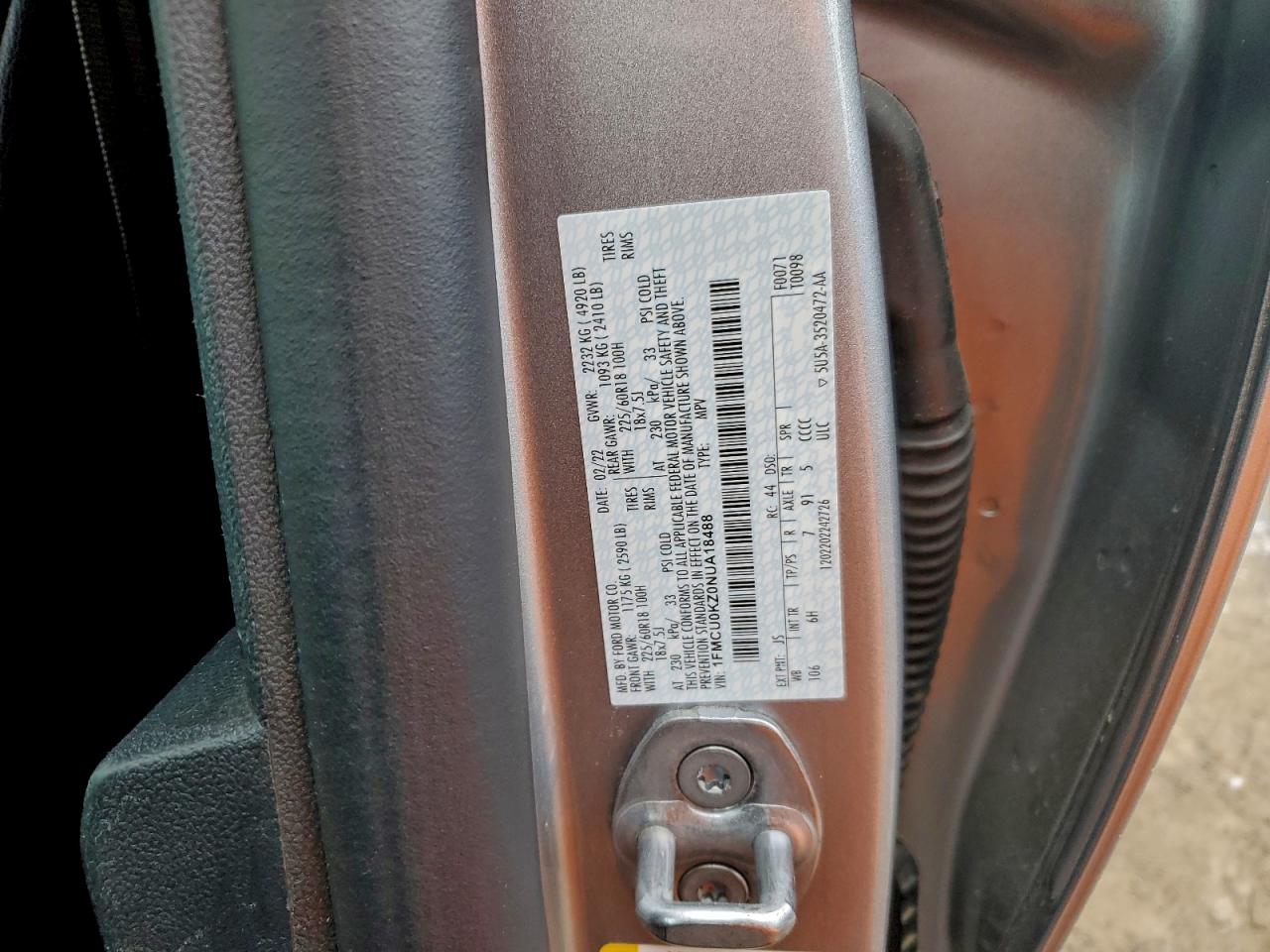 2022 FORD ESCAPE SEL photo 23