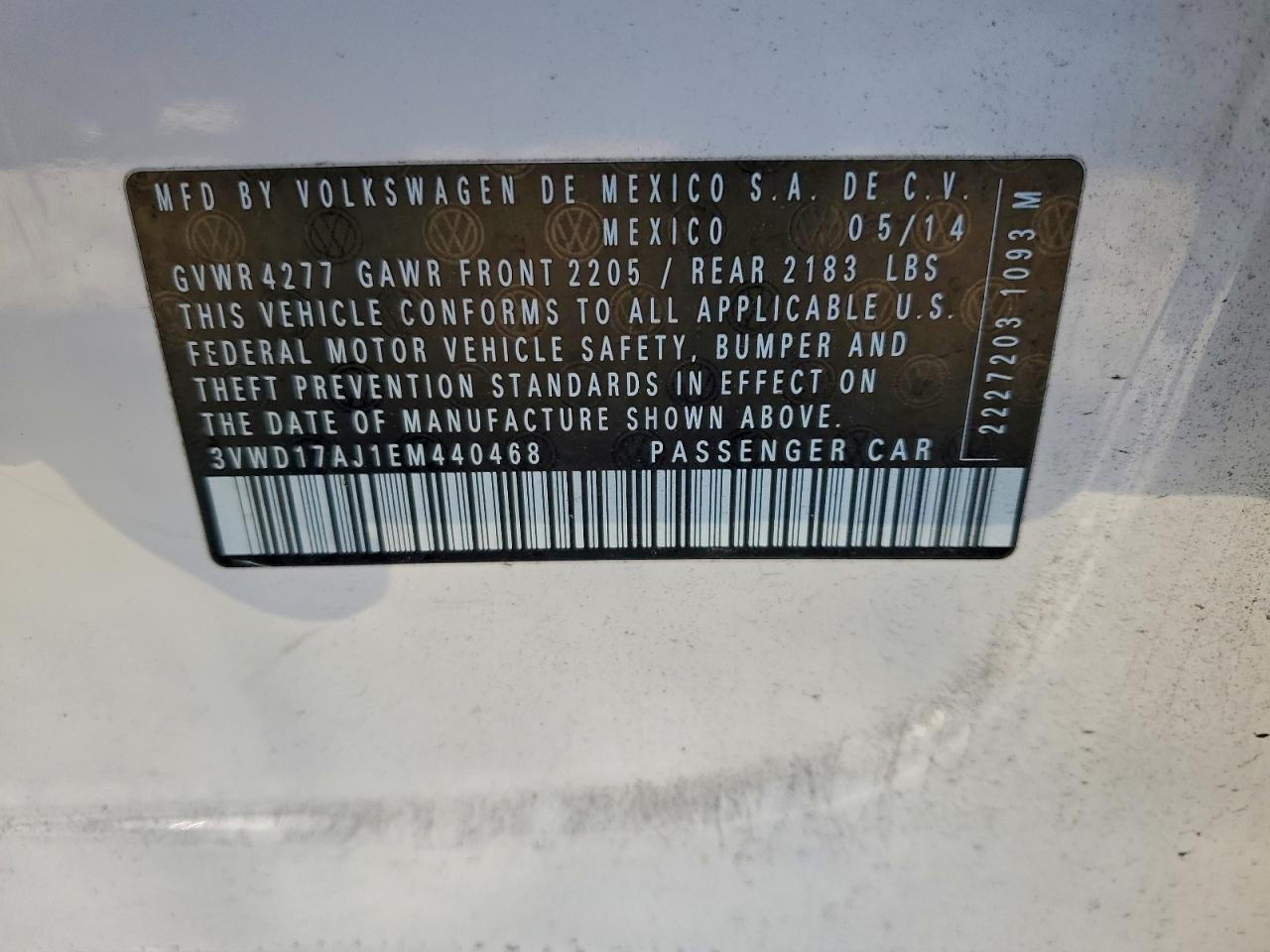 2014 VOLKSWAGEN JETTA SE photo 12