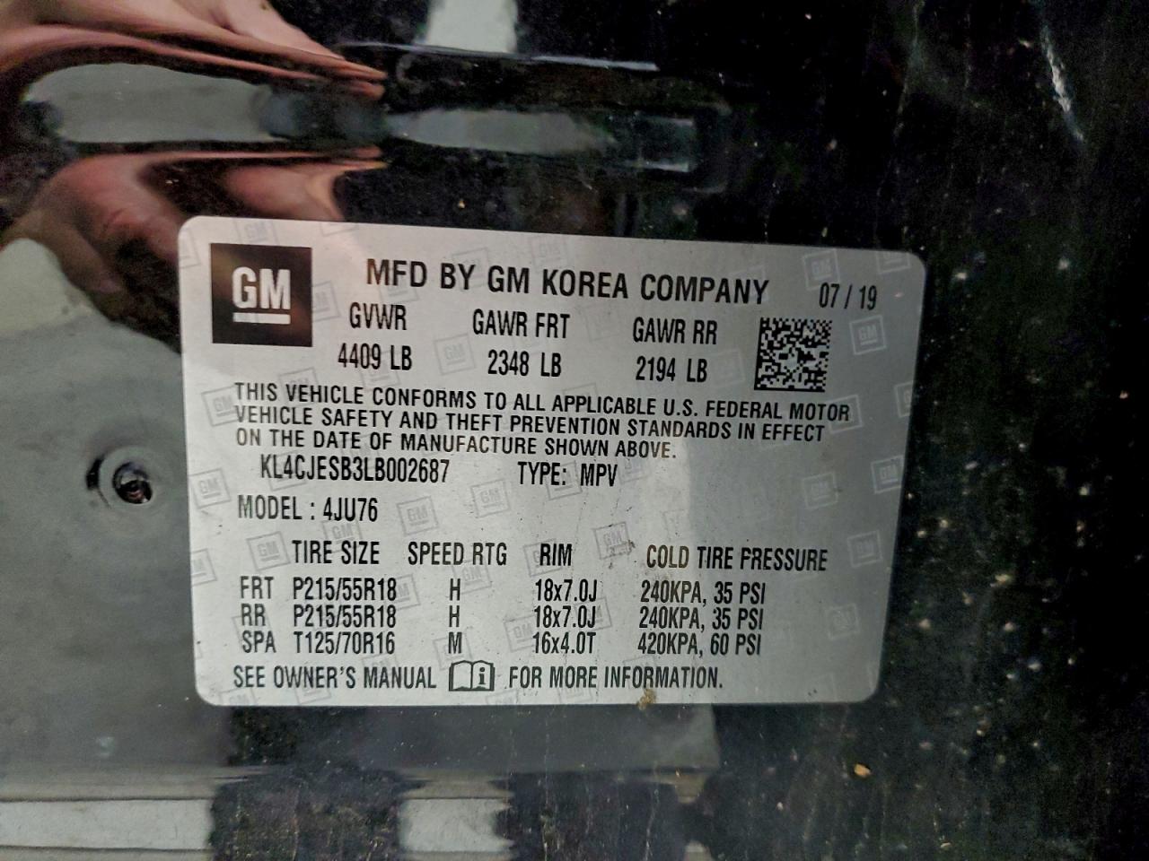 2020 BUICK ENCORE PREFERRED photo 12