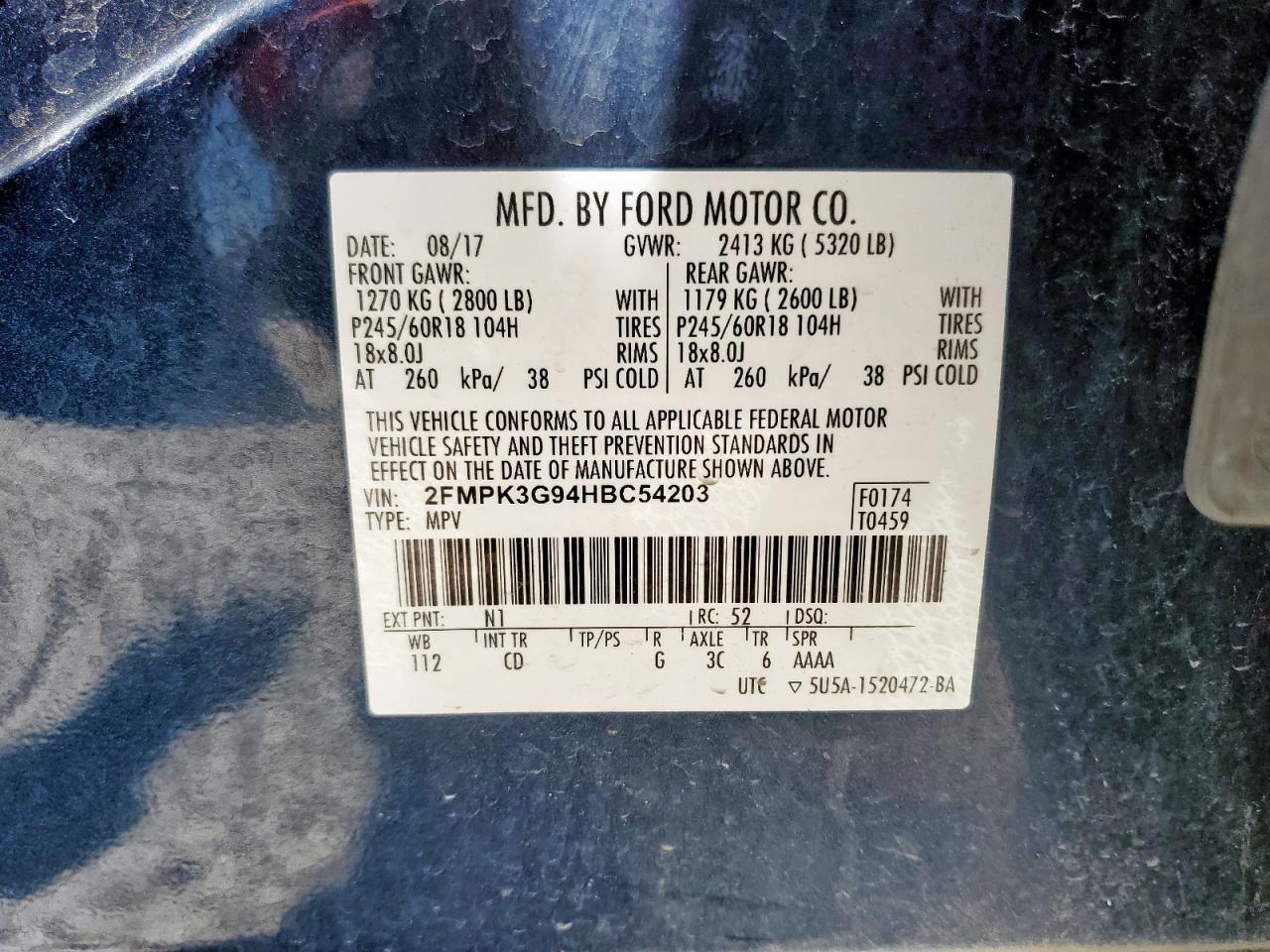 2017 FORD EDGE SE photo 13