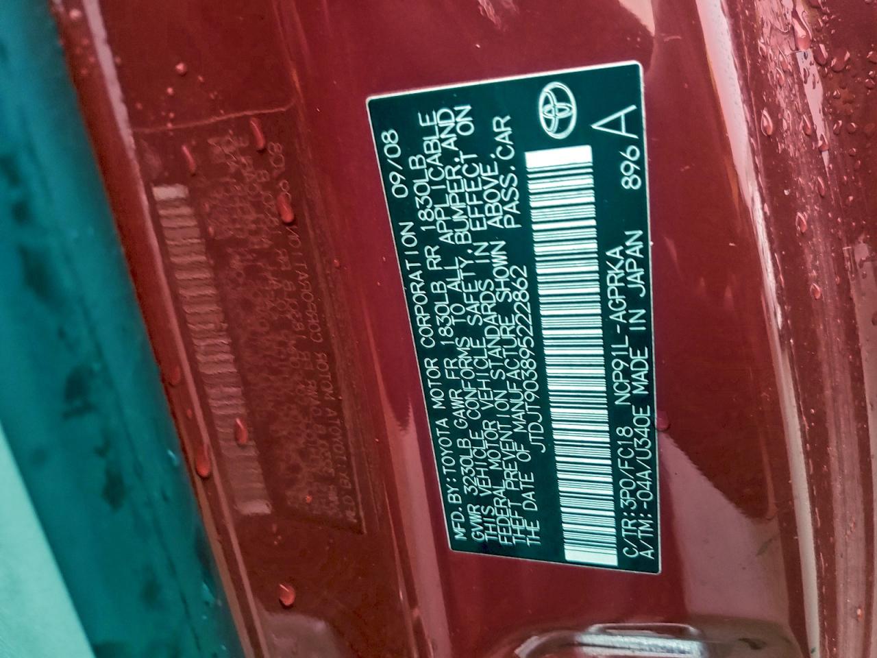 2009 TOYOTA YARIS photo 49