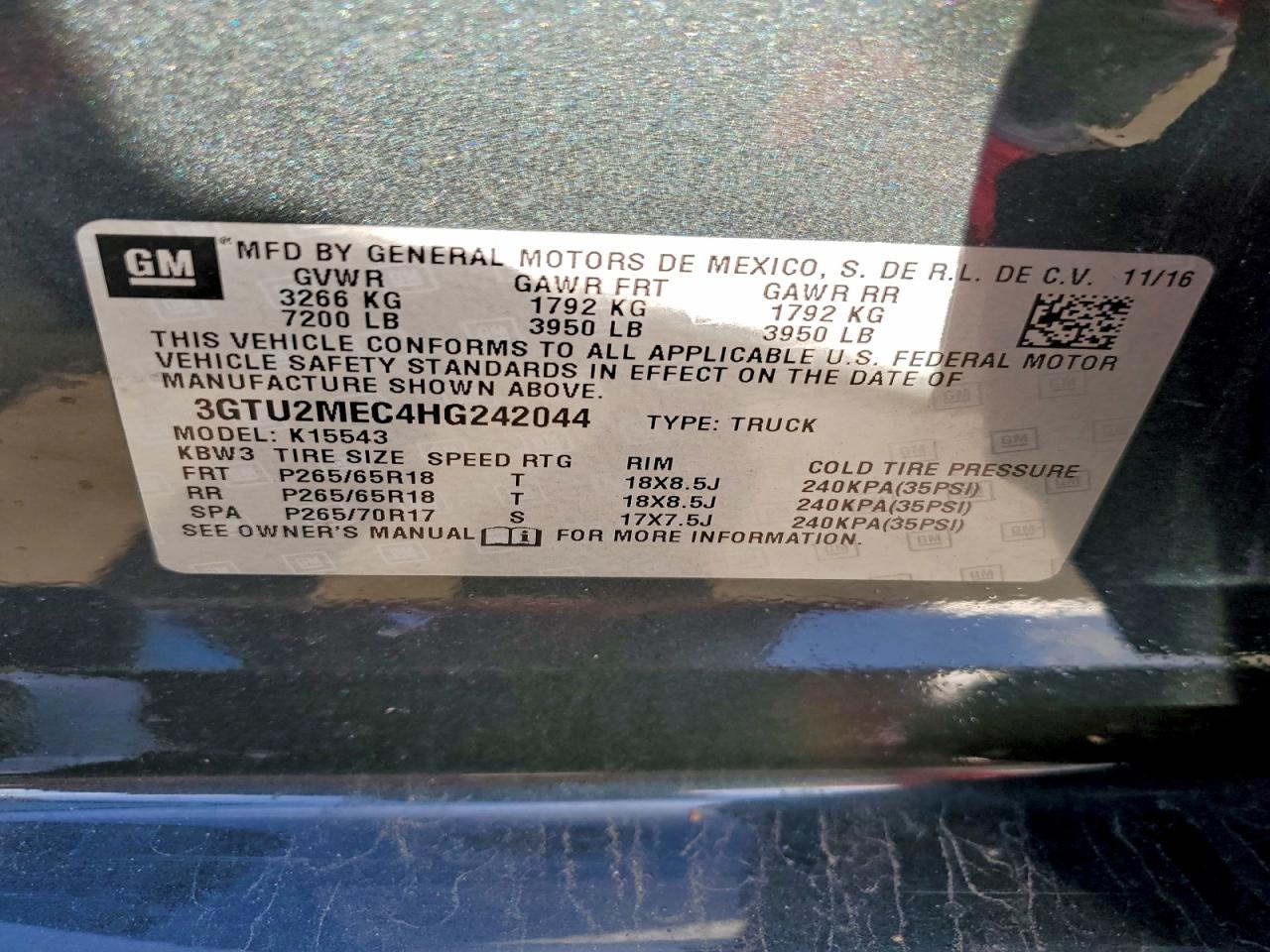 2017 GMC SIERRA K1500 SLE photo 34