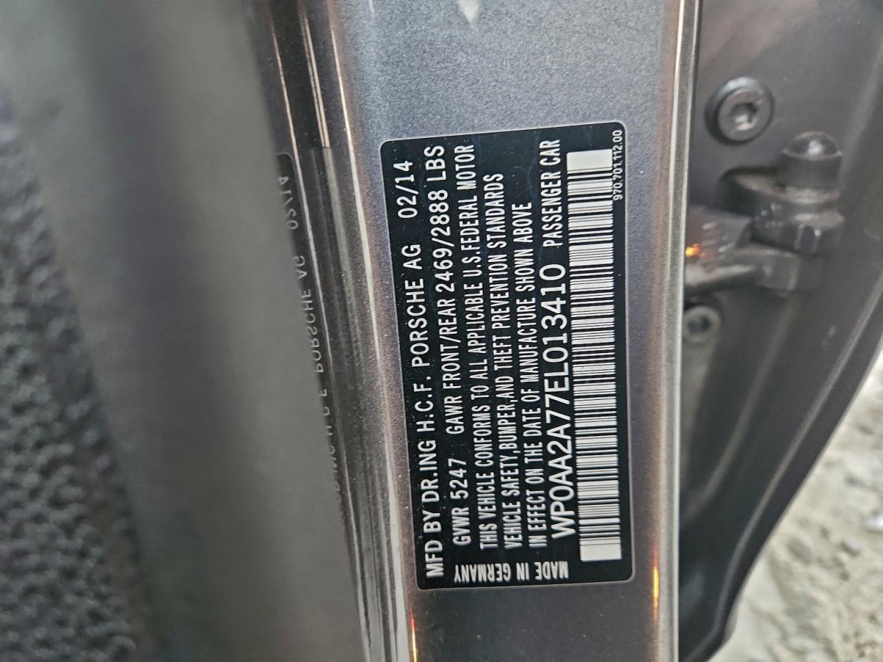 2014 PORSCHE PANAMERA 2 photo 12