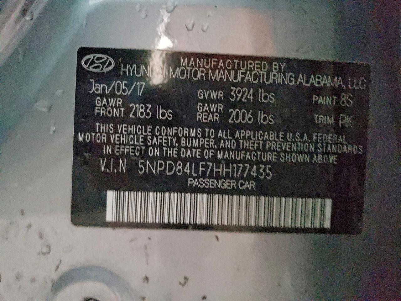 2017 HYUNDAI ELANTRA SE photo 12