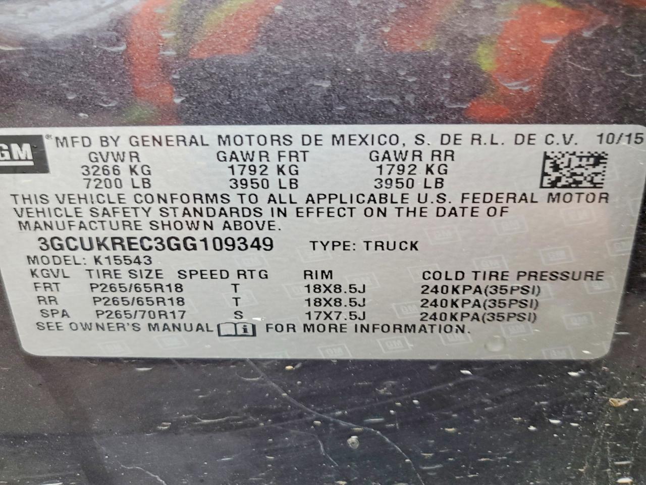 2016 CHEVROLET SILVERADO K1500 LT photo 12