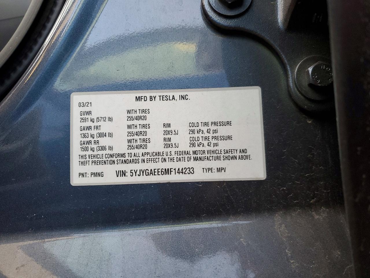 2021 TESLA MODEL Y photo 37
