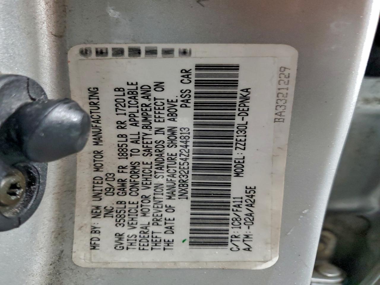 2004 TOYOTA COROLLA CE photo 34