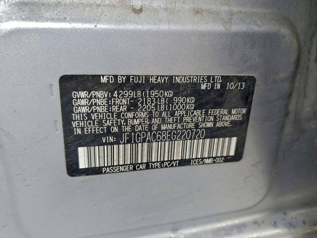 2014 SUBARU IMPREZA PREMIUM photo 13