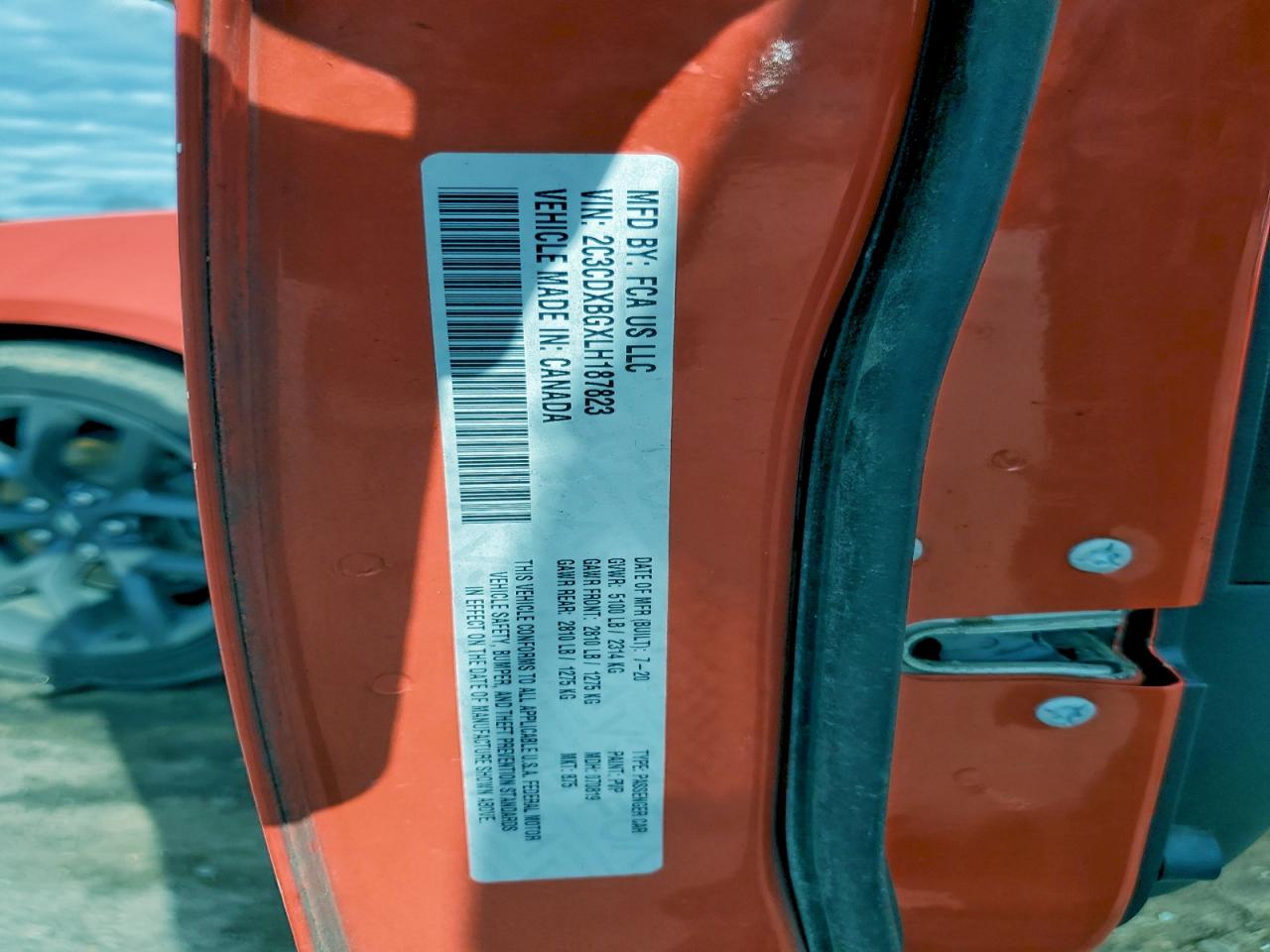 2020 DODGE CHARGER SXT photo 12