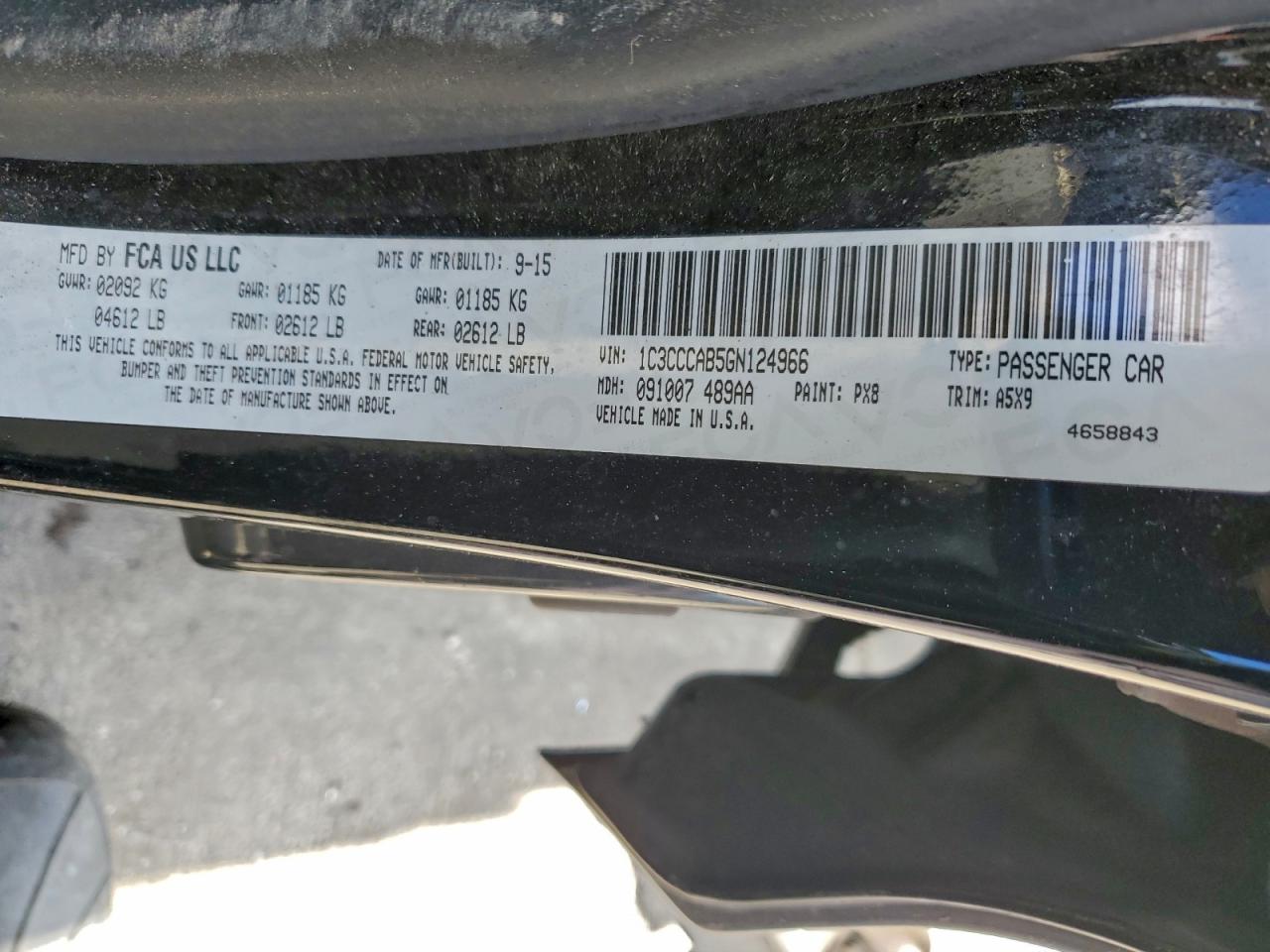 2016 CHRYSLER 200 LIMITED photo 12