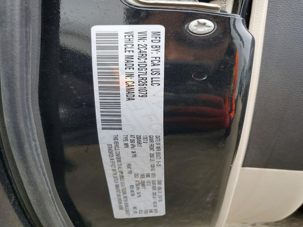 2020 CHRYSLER VOYAGER LXI photo 13
