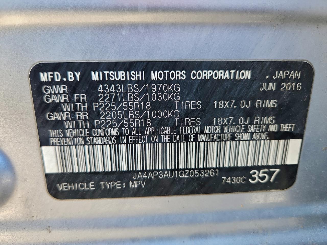 2016 MITSUBISHI OUTLANDER SPORT ES photo 13