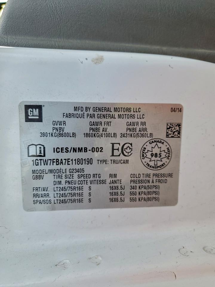 2014 GMC SAVANA G2500 photo 13