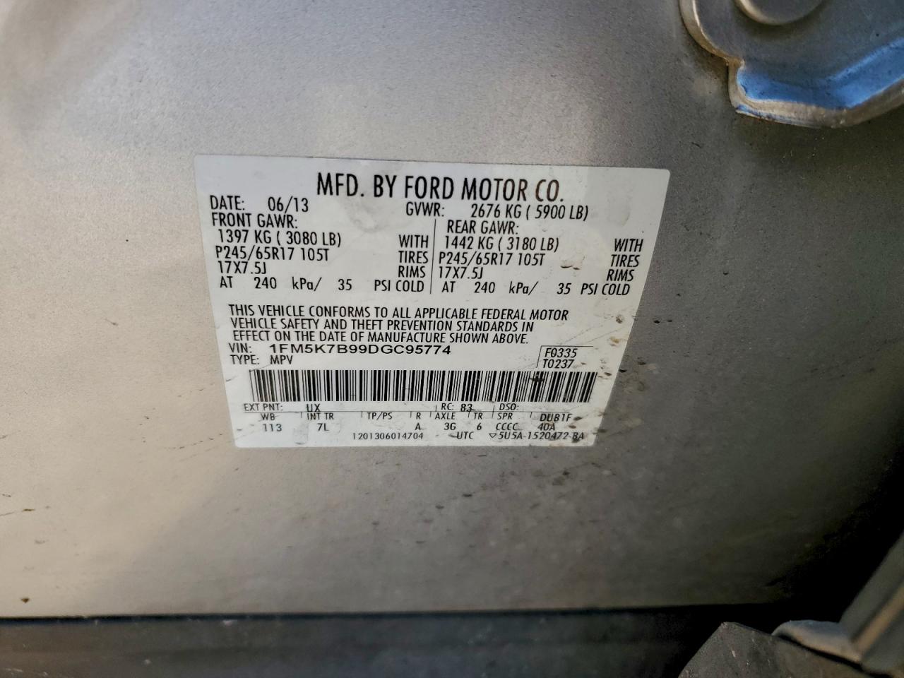 2013 FORD EXPLORER photo 49