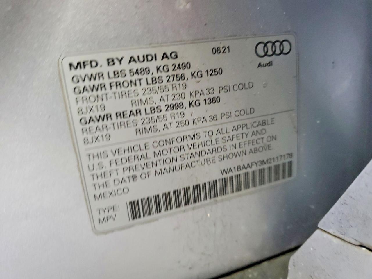 2021 AUDI Q5 PREMIUM PLUS photo 27