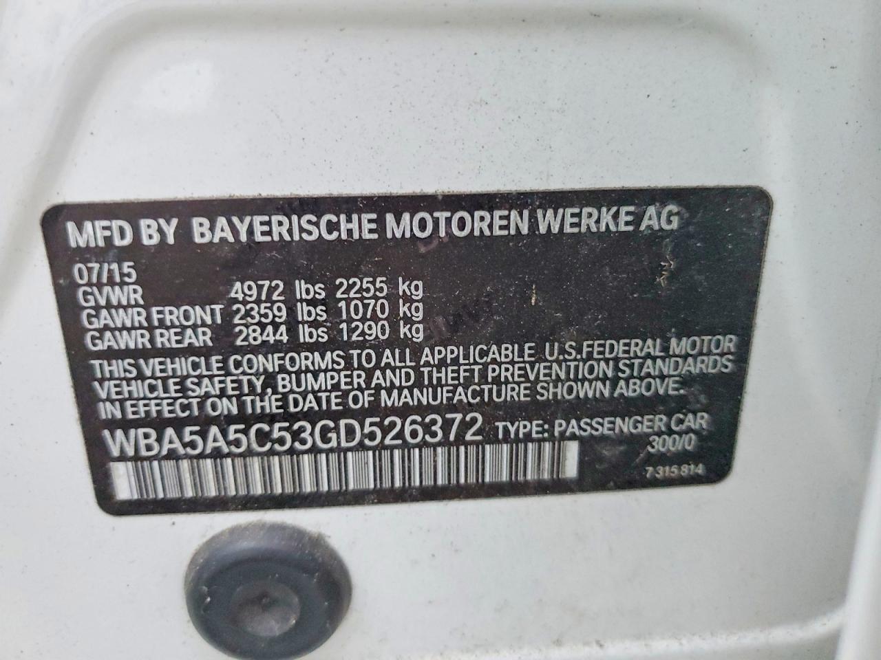 2016 BMW 528 I photo 12