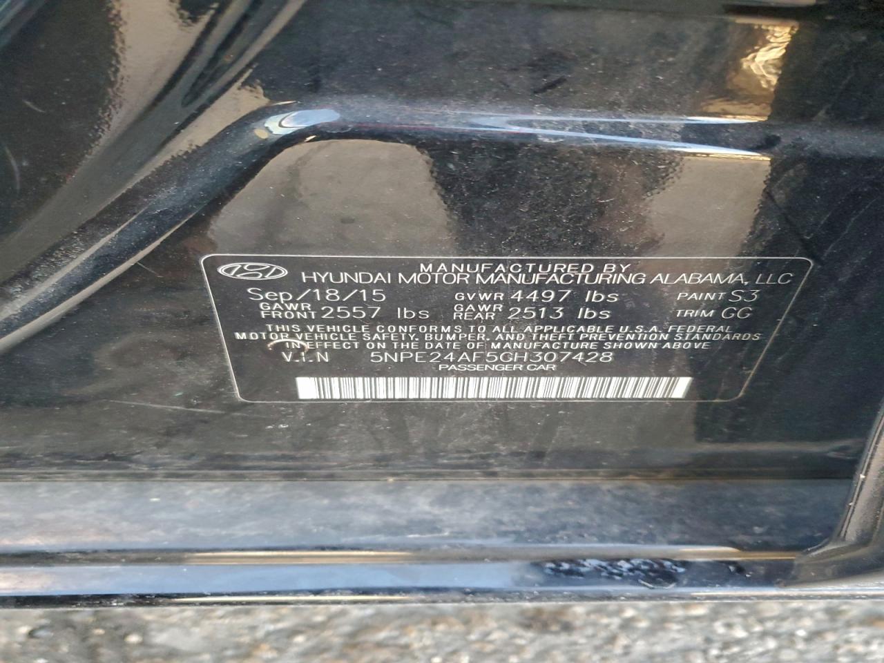2016 HYUNDAI SONATA SE photo 12