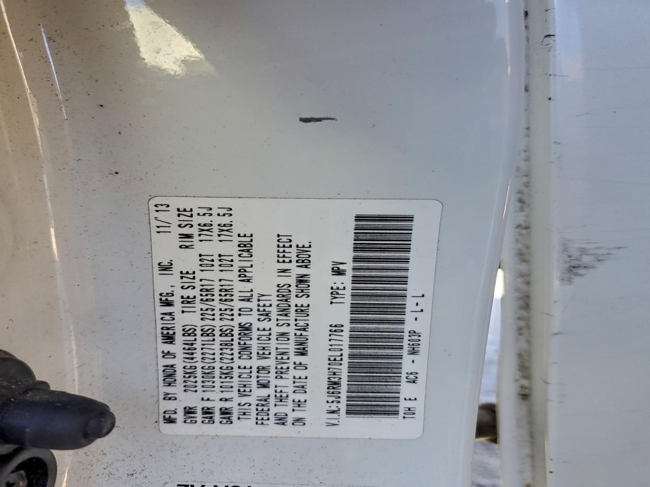 2014 HONDA CR-V EXL photo 14