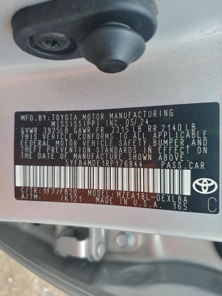 2024 TOYOTA COROLLA LE photo 12