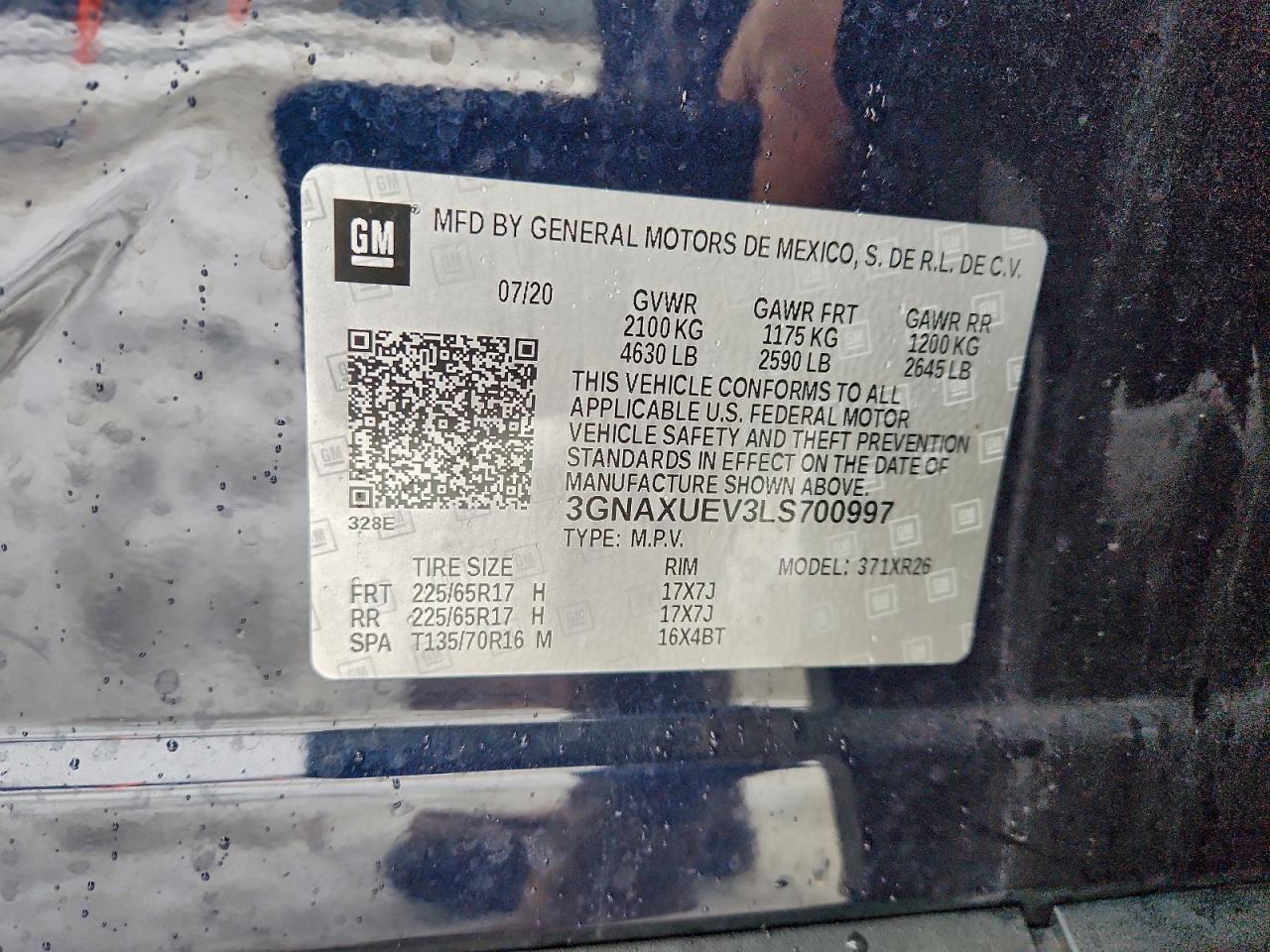 2020 CHEVROLET EQUINOX LT photo 13
