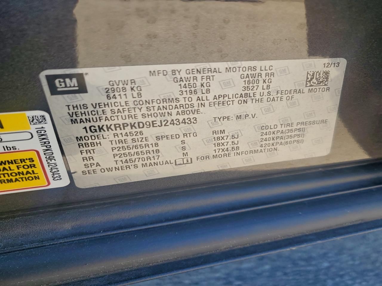 2014 GMC ACADIA SLE photo 14