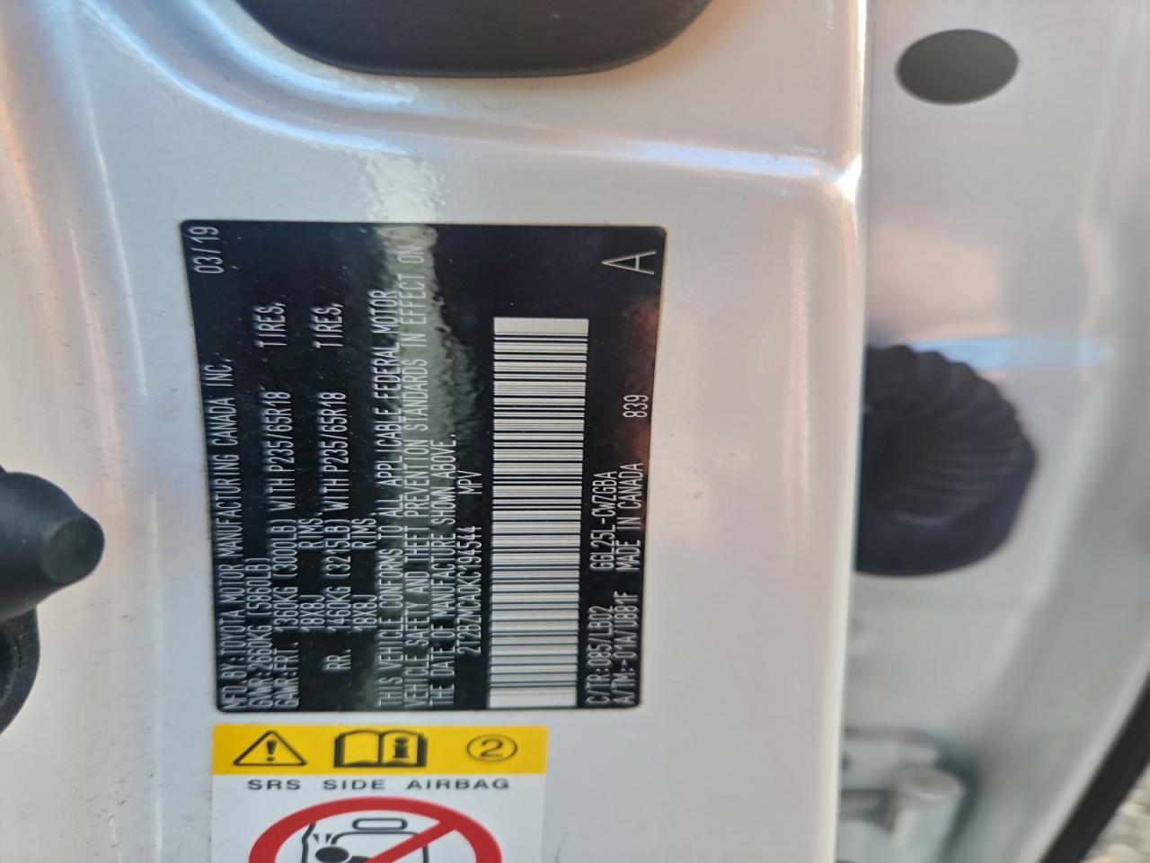2019 LEXUS RX 350 BASE photo 37