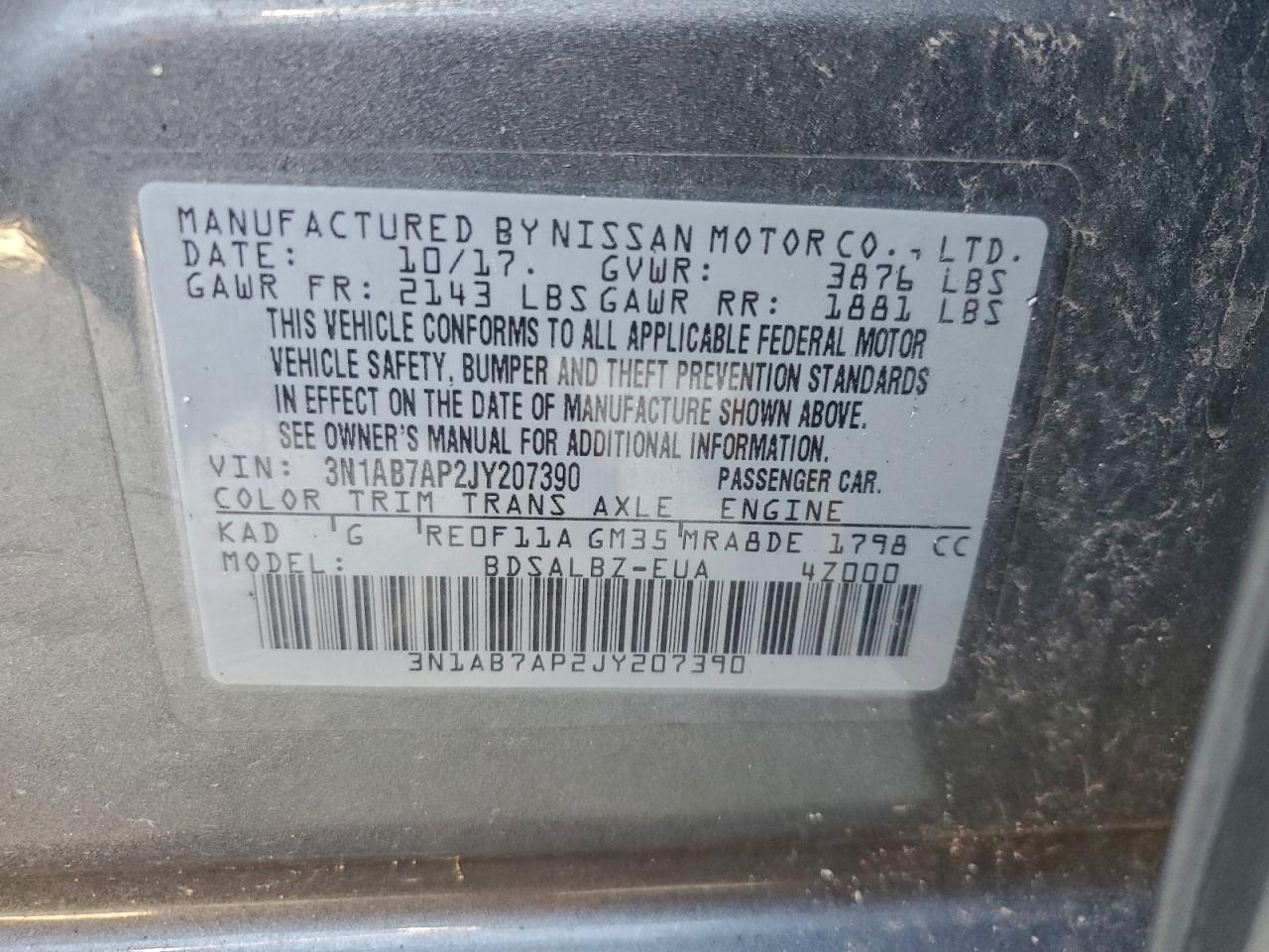 2018 NISSAN SENTRA S photo 23