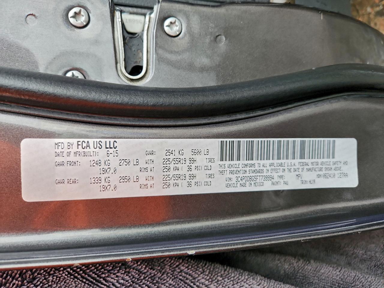 2015 DODGE JOURNEY SXT photo 14
