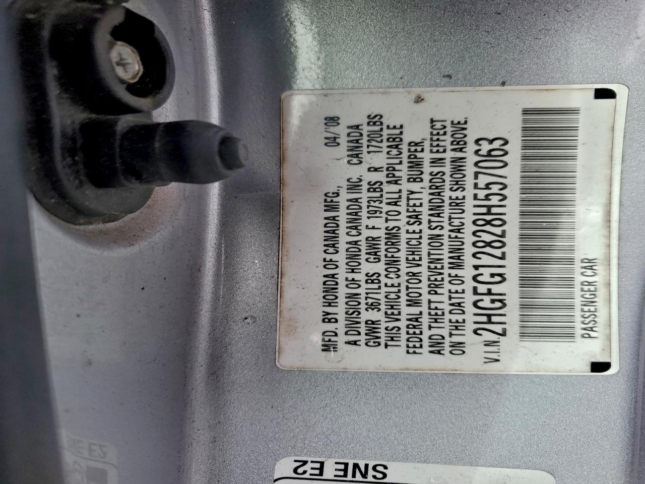 2008 HONDA CIVIC EX photo 12