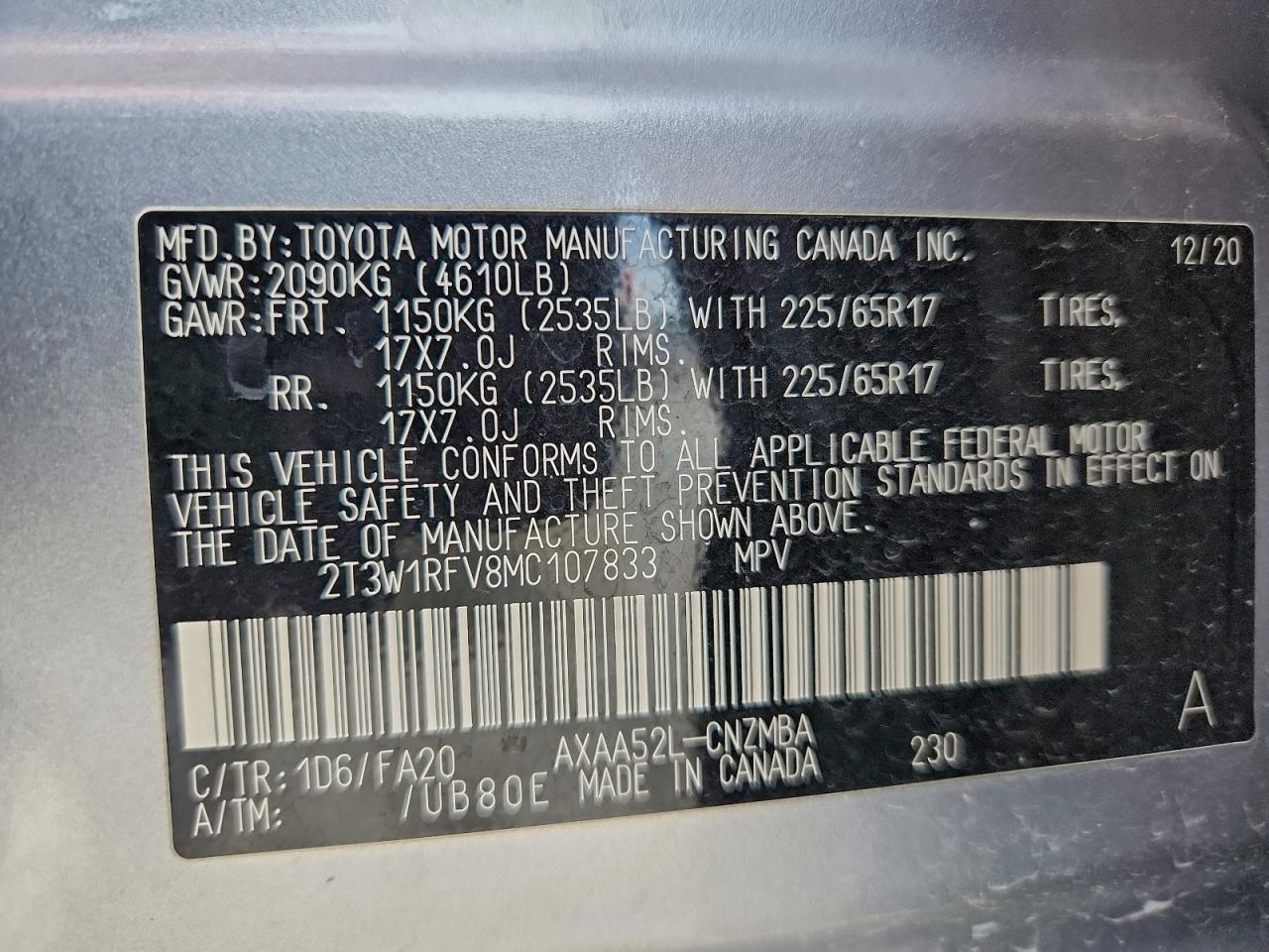 2021 TOYOTA RAV4 XLE photo 23