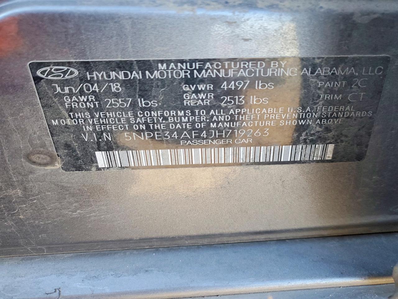 2018 HYUNDAI SONATA SPORT photo 13