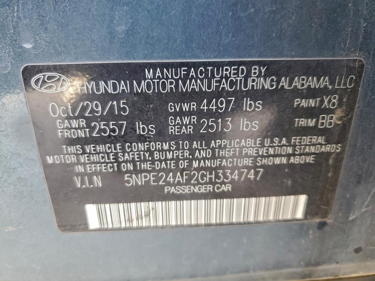 2016 HYUNDAI SONATA photo 23