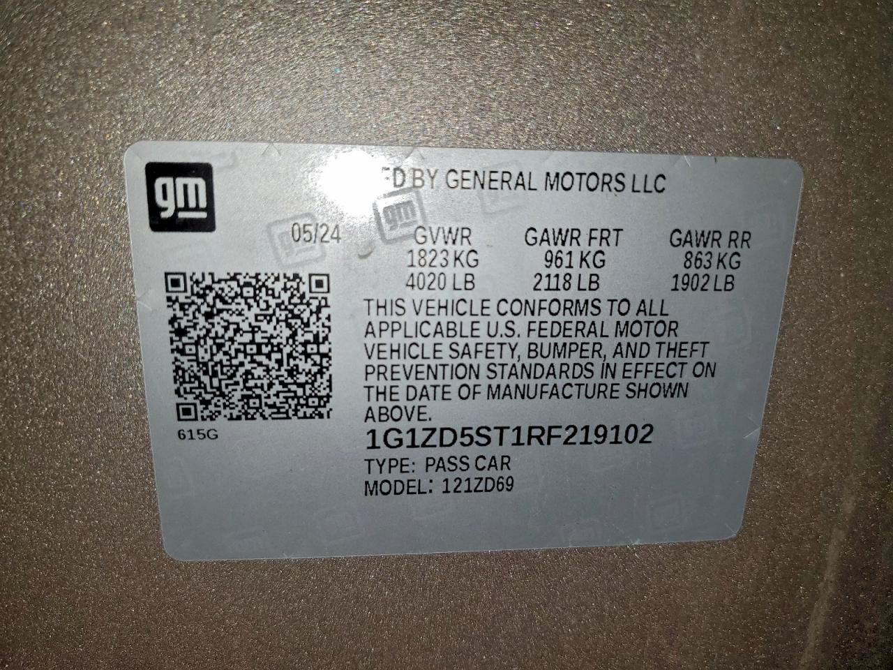 2024 CHEVROLET MALIBU LT photo 12