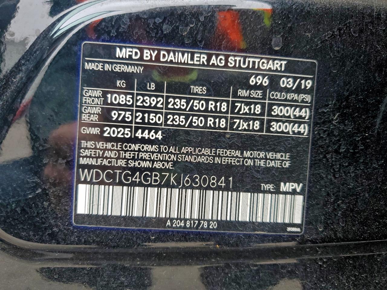 2019 MERCEDES-BENZ GLA 250 4MATIC photo 12