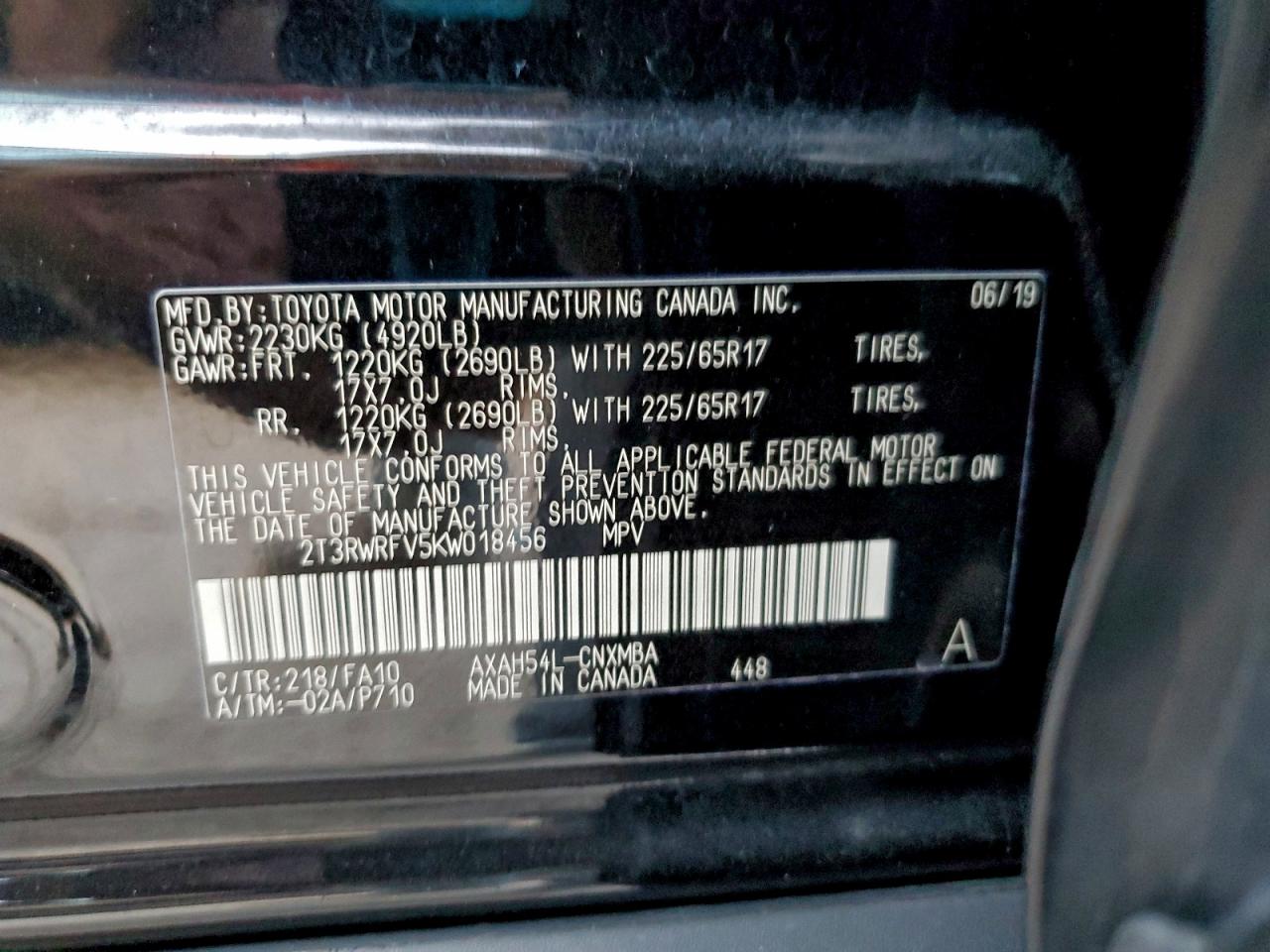 2019 TOYOTA RAV4 XLE photo 13
