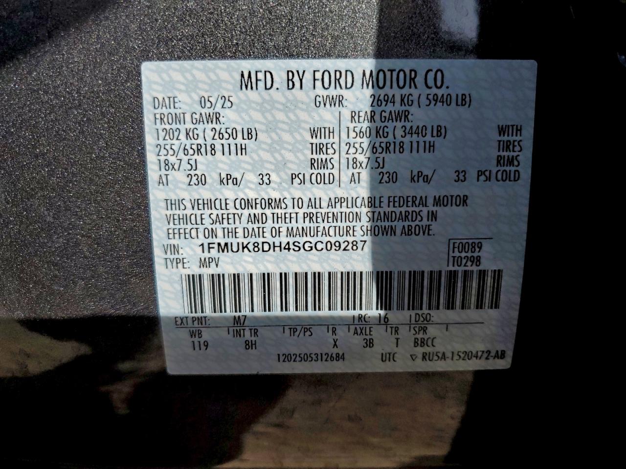2025 FORD EXPLORER ACTIVE photo 14