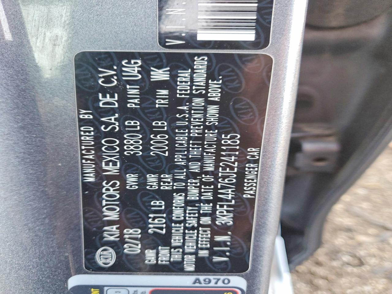2018 KIA FORTE LX photo 12