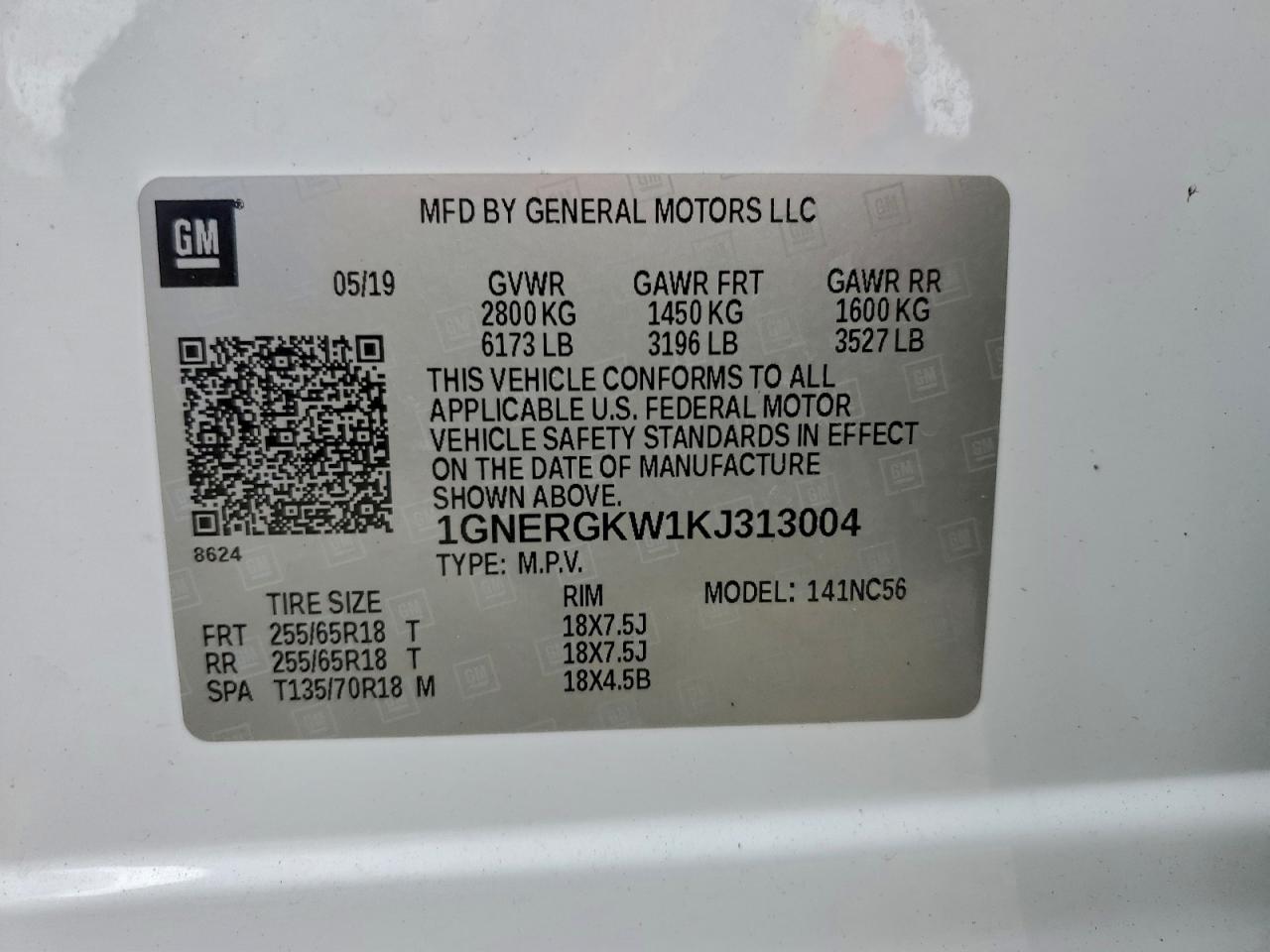 2019 CHEVROLET TRAVERSE LT photo 13