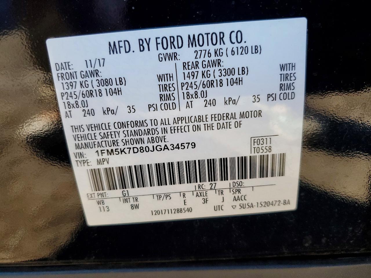 2018 FORD EXPLORER XLT photo 13