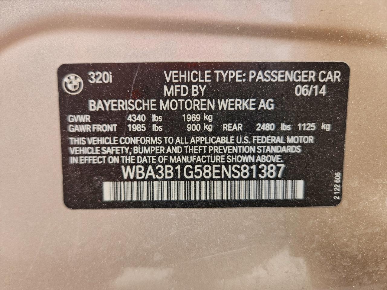 2014 BMW 320 I photo 13