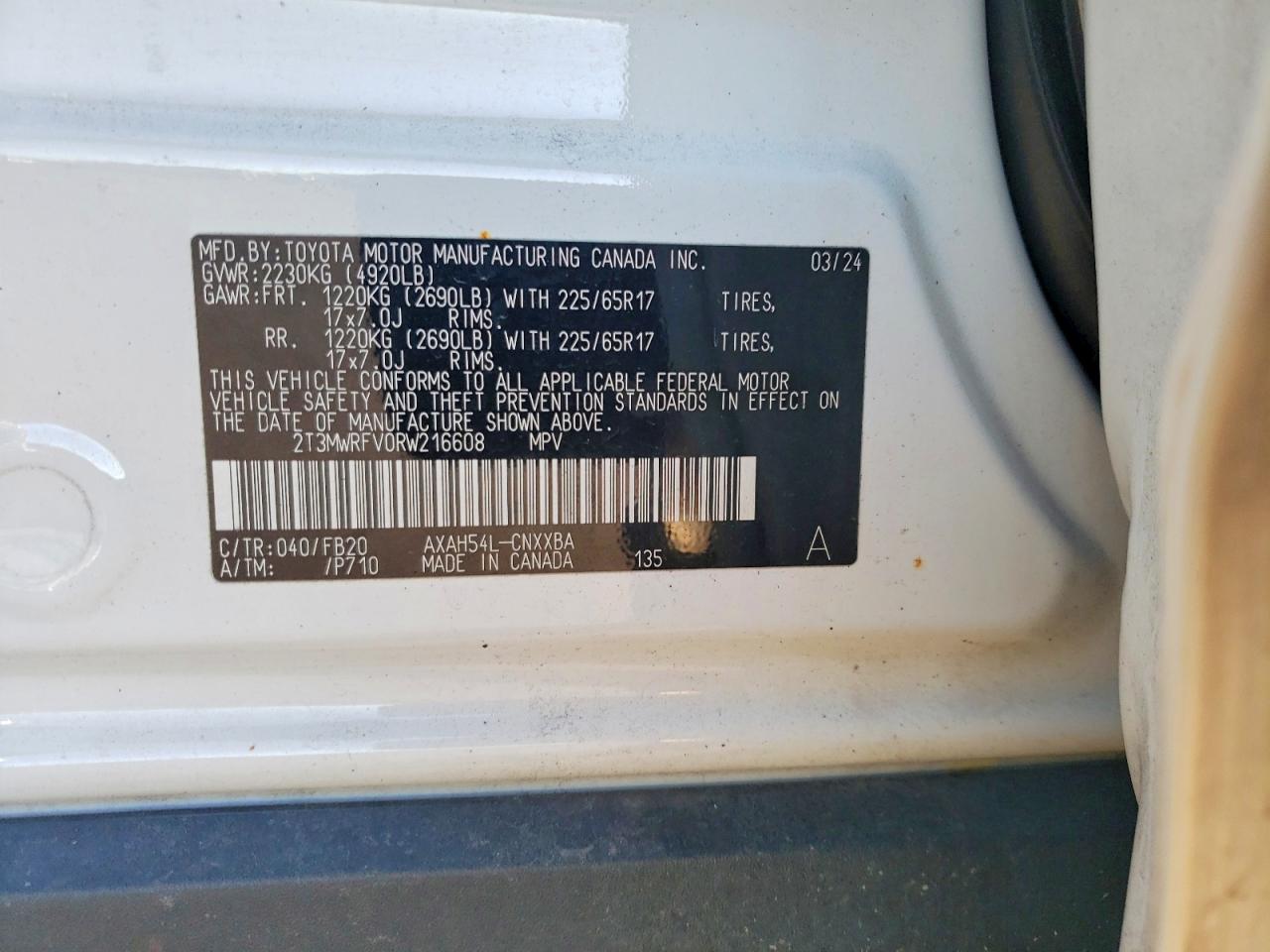2024 TOYOTA RAV4 LE photo 12