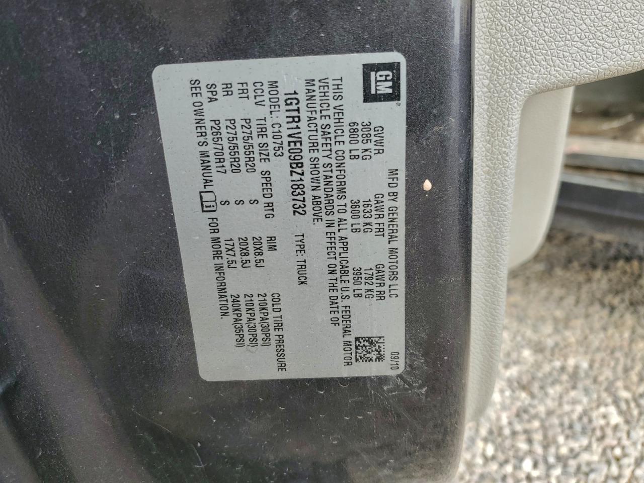 2011 GMC SIERRA C1500 SLE photo 12