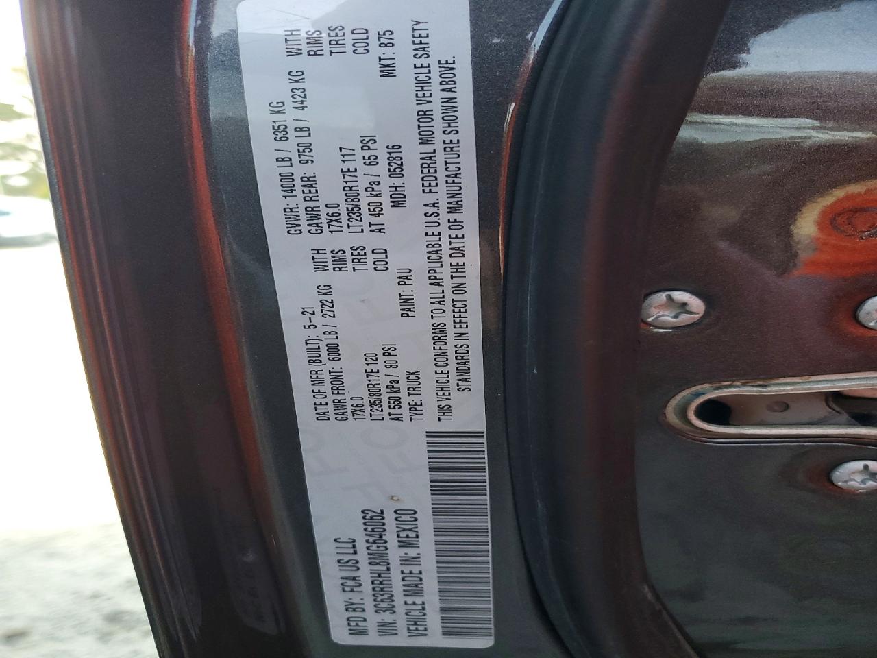 2021 RAM 3500 BIG HORN photo 10