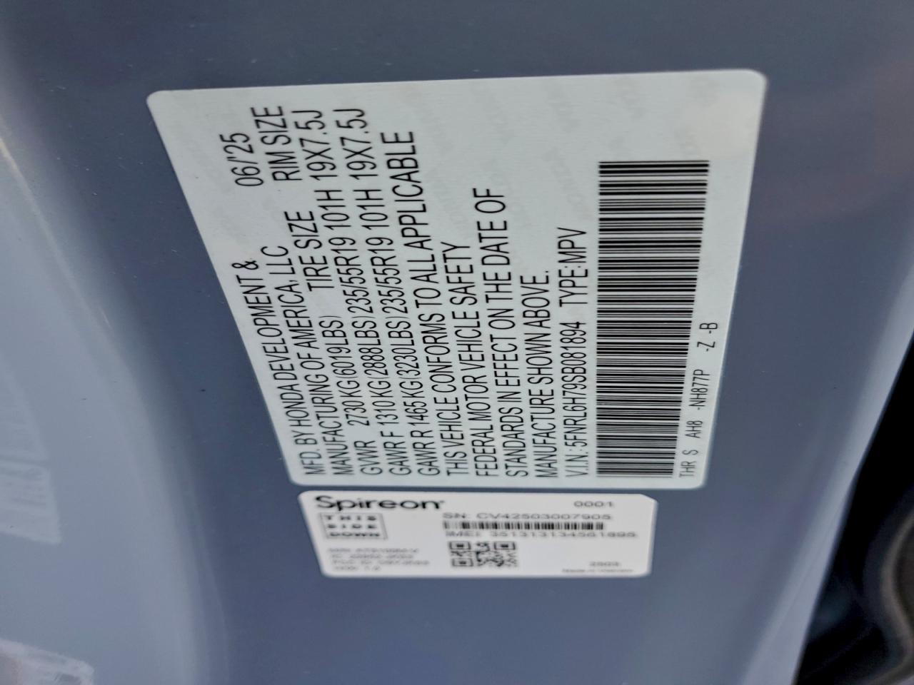 2025 HONDA ODYSSEY SPORT-L photo 13