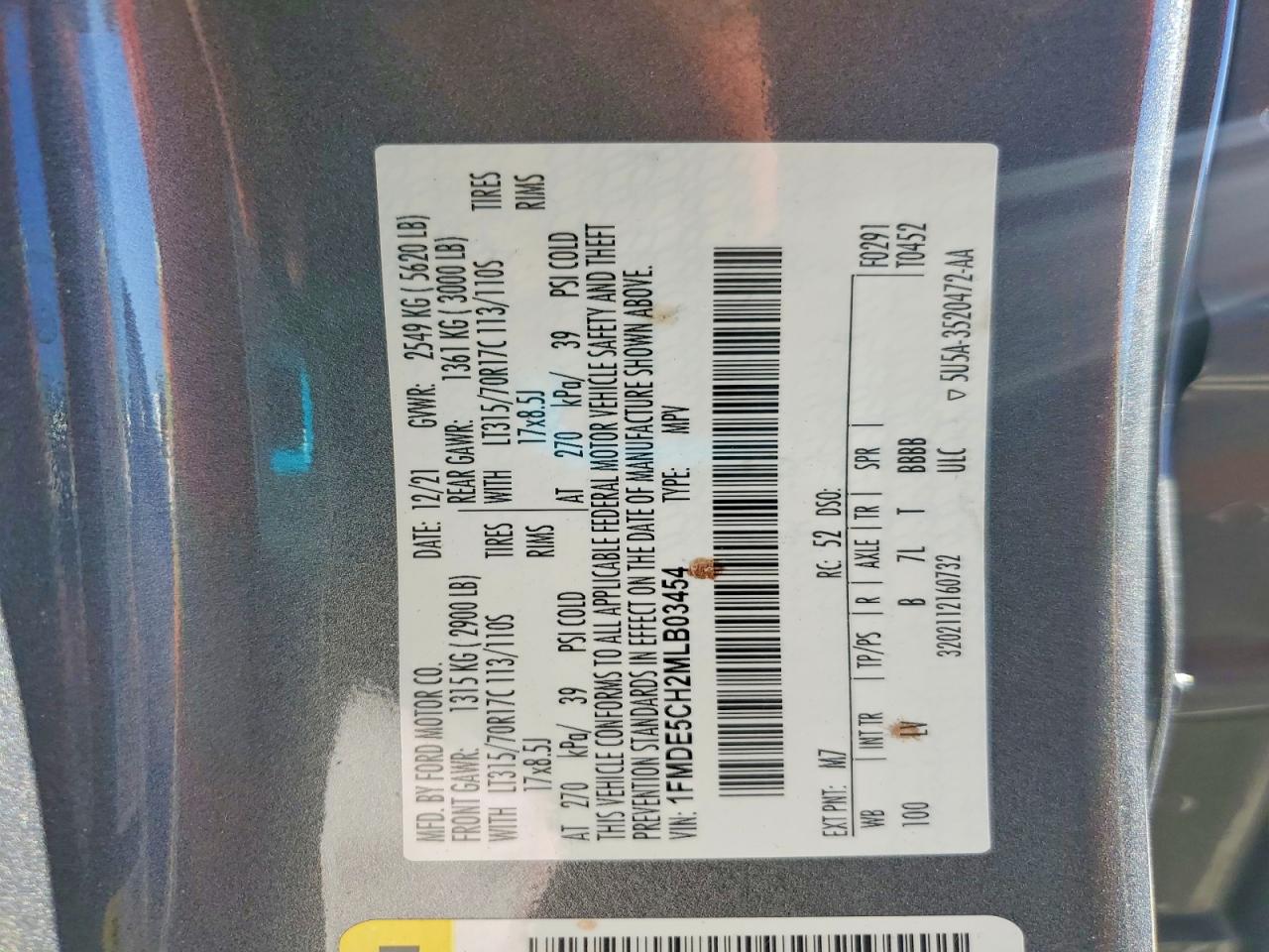2021 FORD BRONCO BASE photo 14