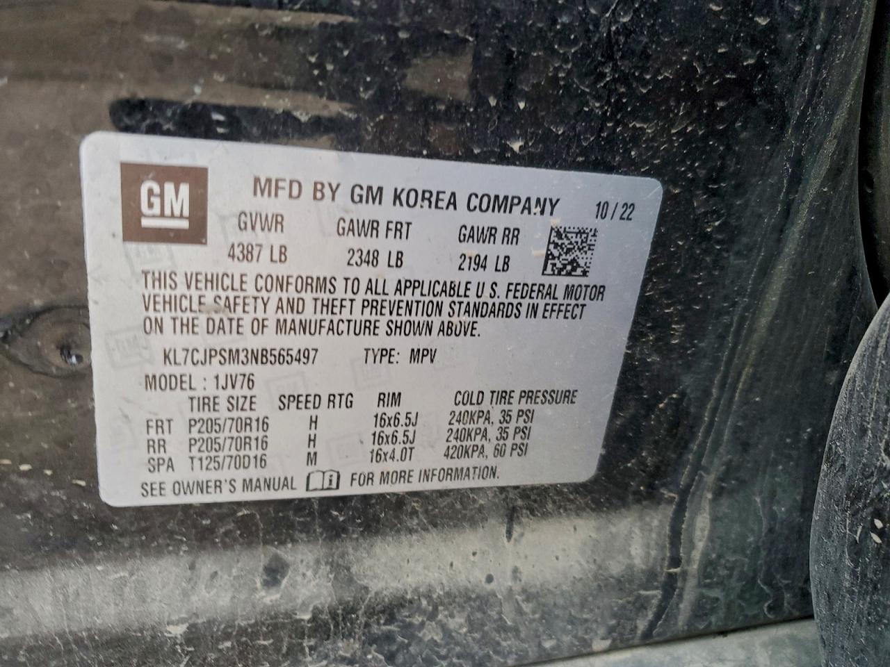 2022 CHEVROLET TRAX 1LT photo 12