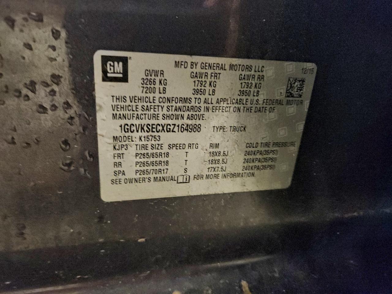 2016 CHEVROLET SILVERADO K1500 LTZ photo 12