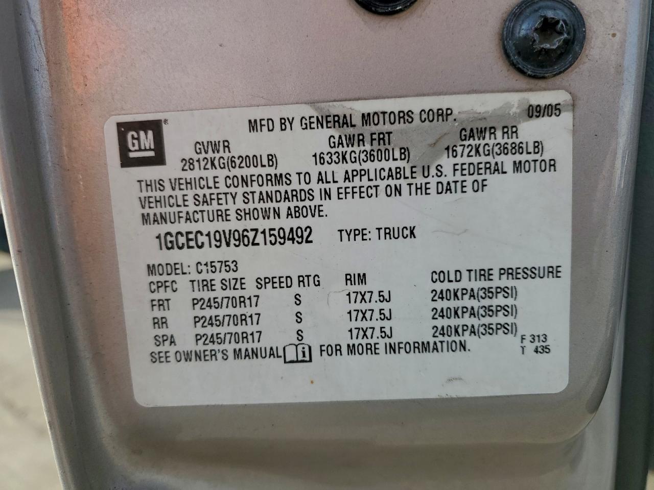 2006 CHEVROLET SILVERADO C1500 photo 12