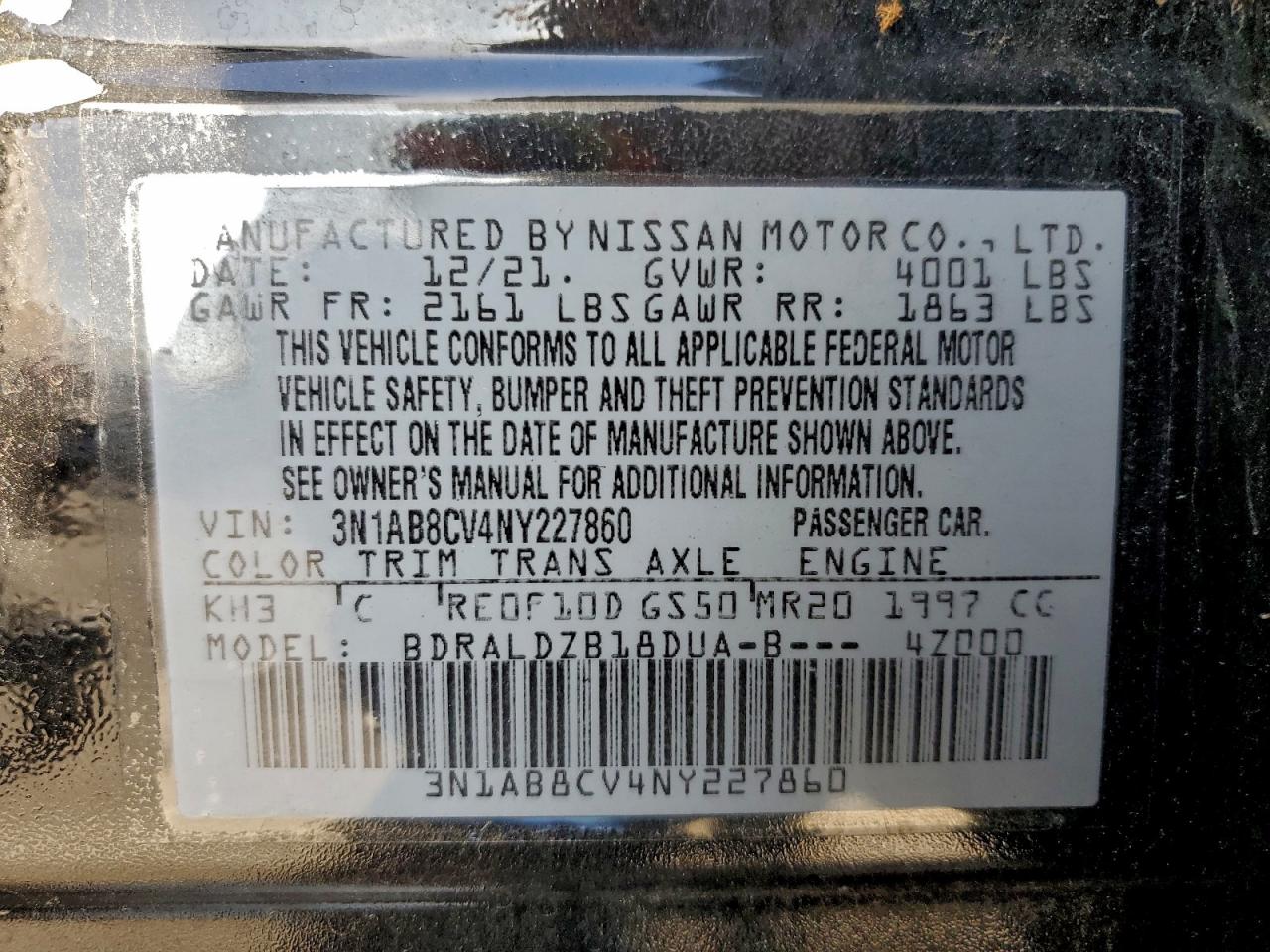 2022 NISSAN SENTRA SV photo 12